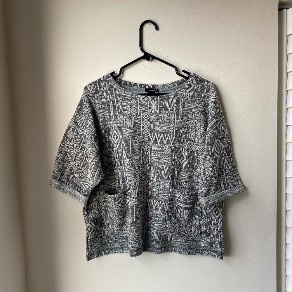 Forever 21 Pocketed Sweater Shirt